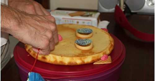 Le chaniversaire : un brownie au chocolat blanc... 