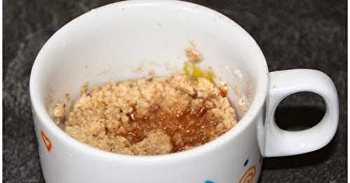 Mug cake façon crumble