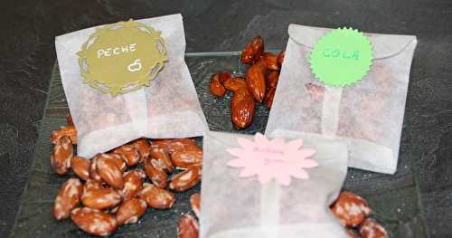 Pralines au sirop cola, bubble gum et pêche