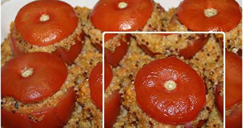 Tomates farcies au quinoa et boulghour