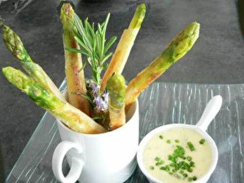 Asperges croustillantes en feuille de brick