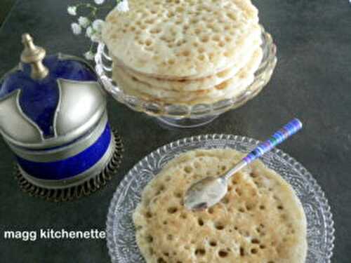 Baghrir ou crêpe à 1000 trous .