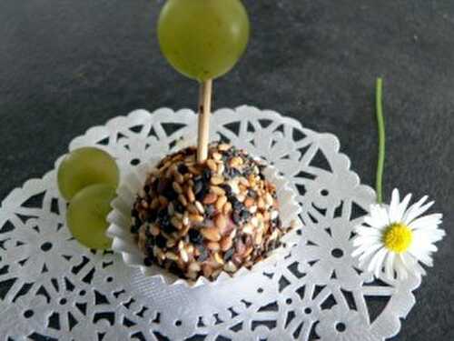 Bouchée de foie gras aux petites graines