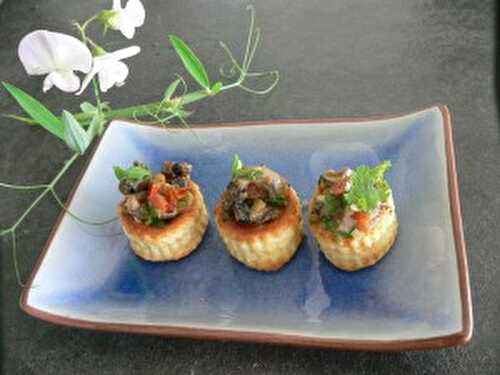 Bouchées de bigorneaux à la compotée de tomates