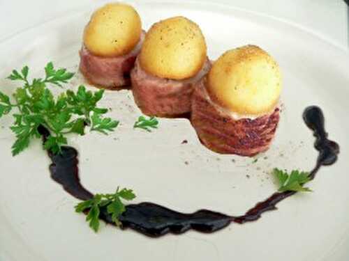 Bouchées de boudin blanc aux pommes