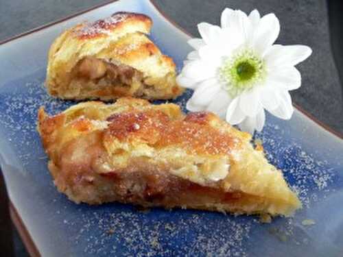 Feuilleté aux pommes , fruits secs et épices