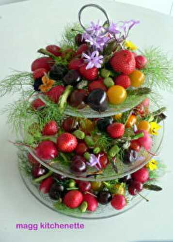 Fruits et légumes en crudités .