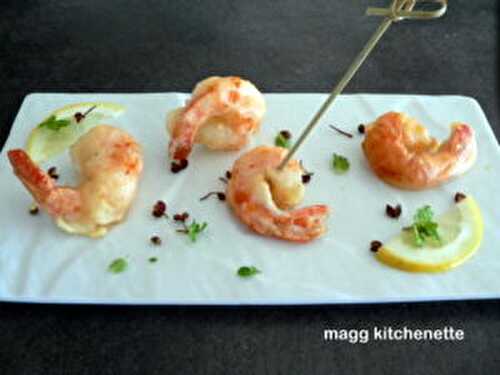 Gambas frites .