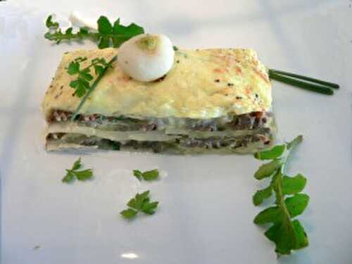 Lasagnes à la viande et légumes de pot au feu.