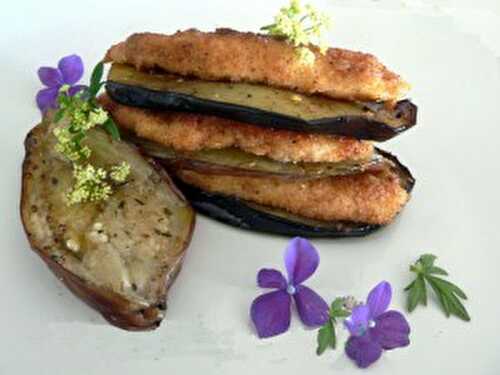 Millefeuille de poulet à l’aubergine