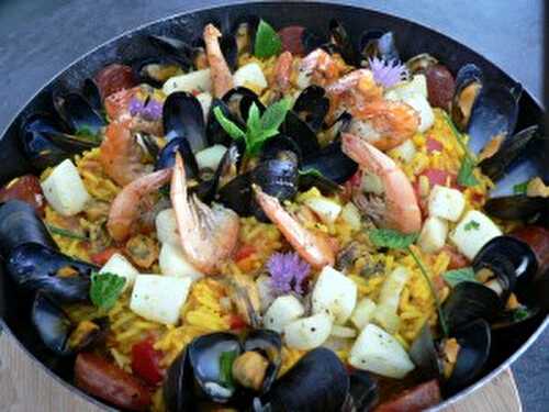 Paella aux fruits de mer