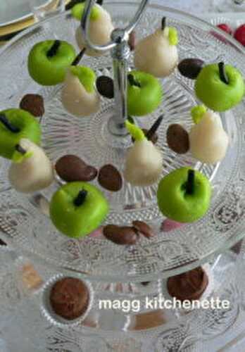 Petits fruits en pâte d’amandes