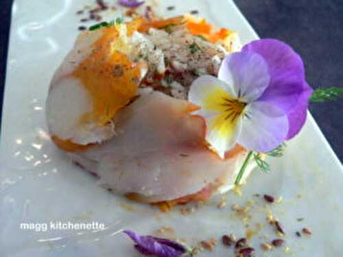 Salade de riz aux épices en corole de haddock