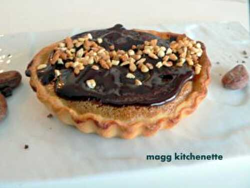 Tartelette aux marrons et chocolat.