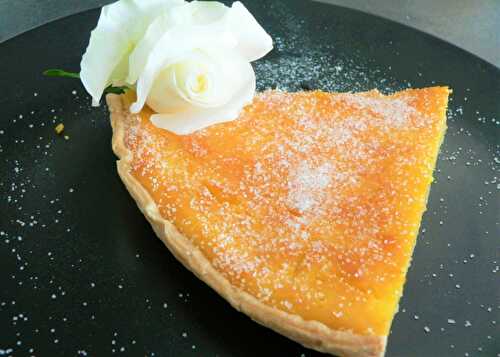 Tarte au fromage blanc au lait de brebis et lemon curd