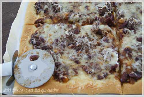 Pizza chili con carne