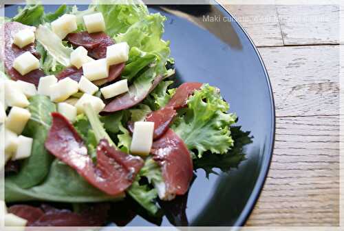 Salade canard et comté