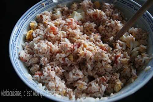 Salade de riz thon et tomate