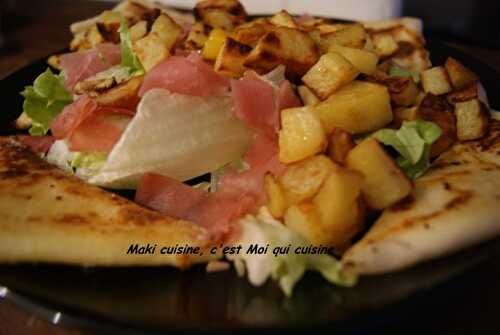 Salade Pomme de terre, Bacon, Vache qui rit