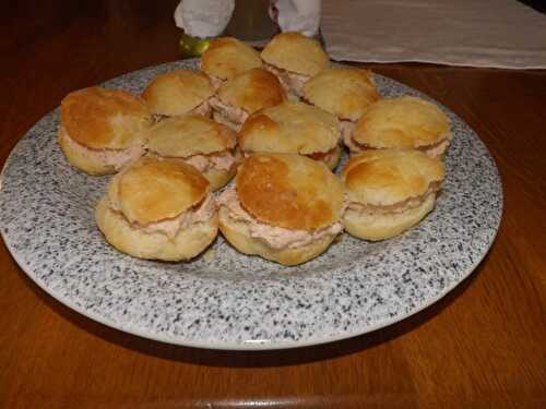 Amuse bouche des rillettes de saumon