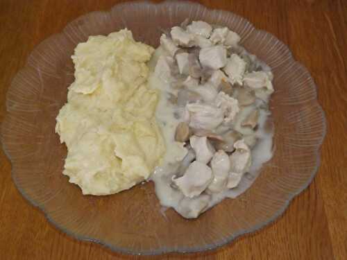 Émincés de poulet à la moutarde et champignons et sa purée maison - le vice  du sucré salé 