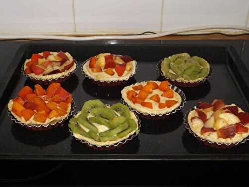 Tartelettes crème pâtissière et fruits