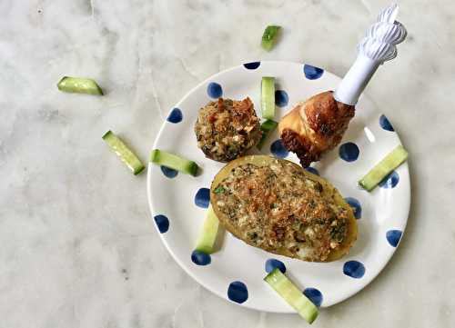 Champignons, patate et pilons  #recette