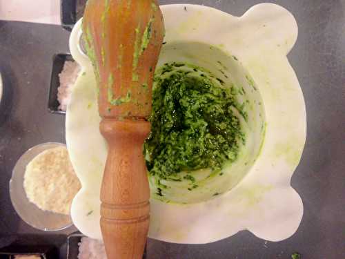 Sauce pesto la #recette