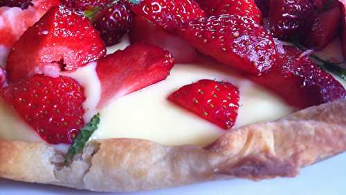 Tarte gourmande aux fraises