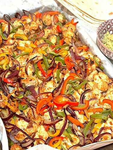 Fajitas au poulet façon #sheetpandinner