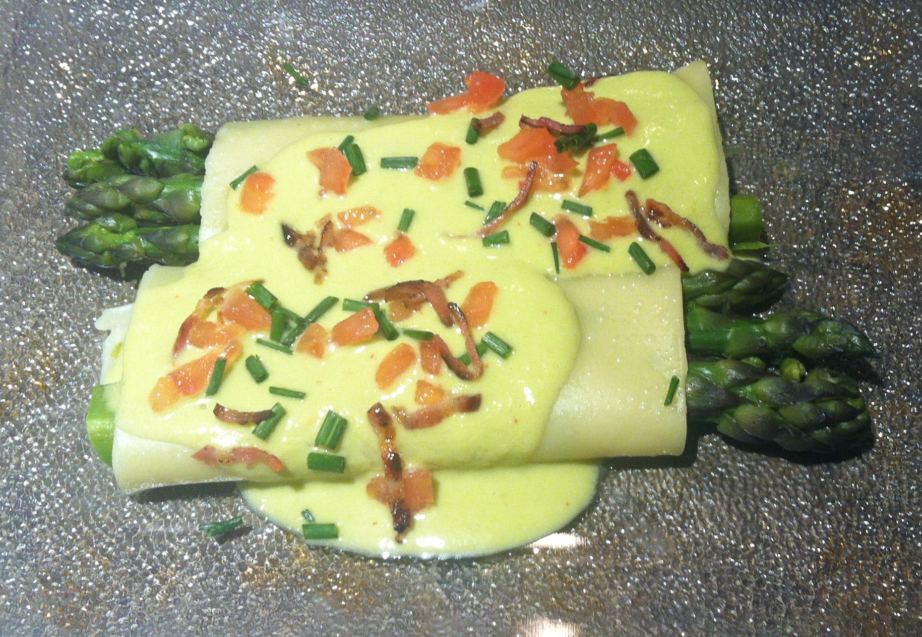 Asperges en cannelloni