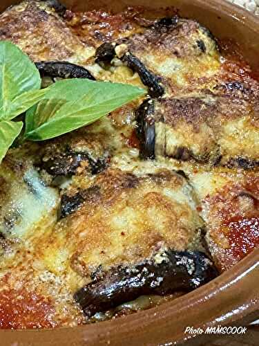 Aubergines farcies aux pois chiches