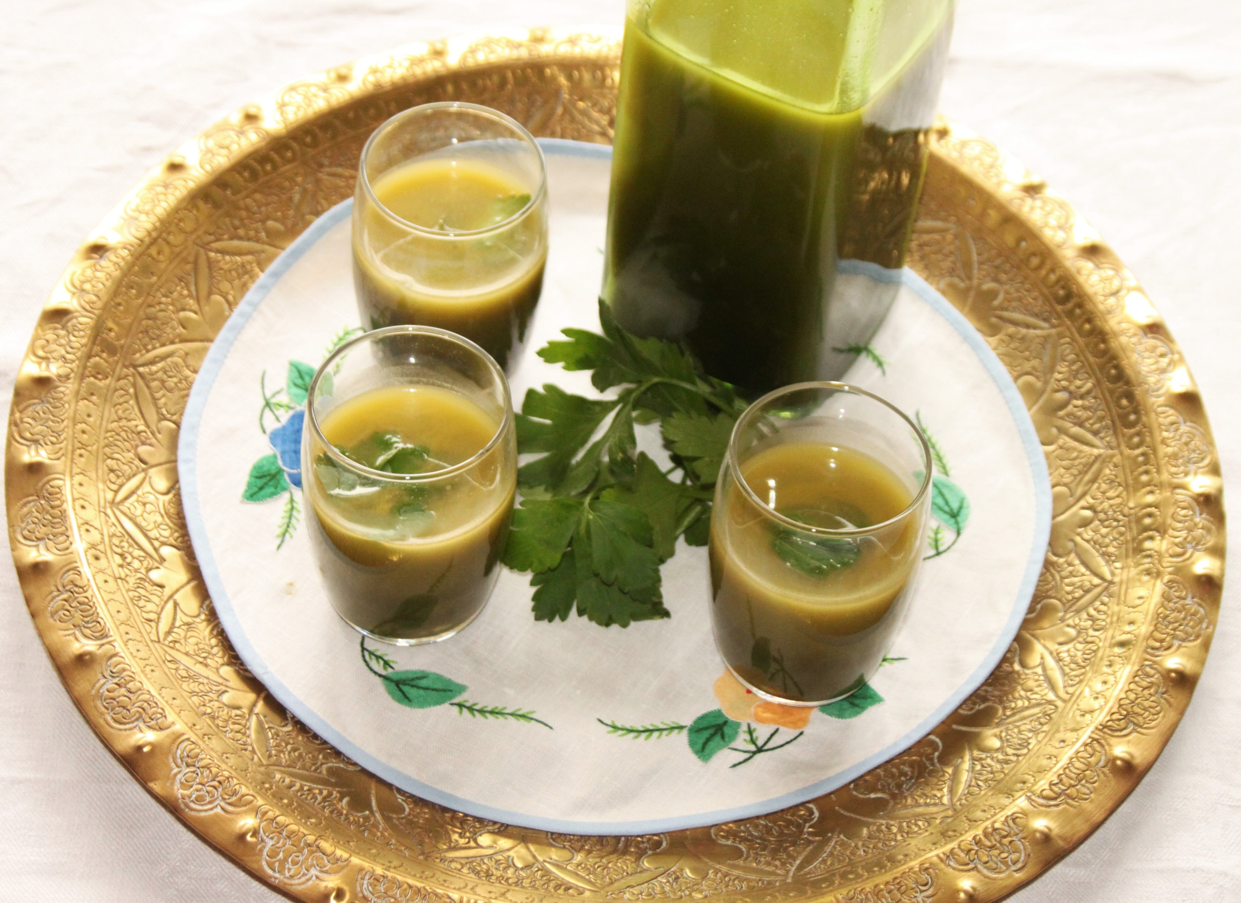 Bouillon "détox" vert