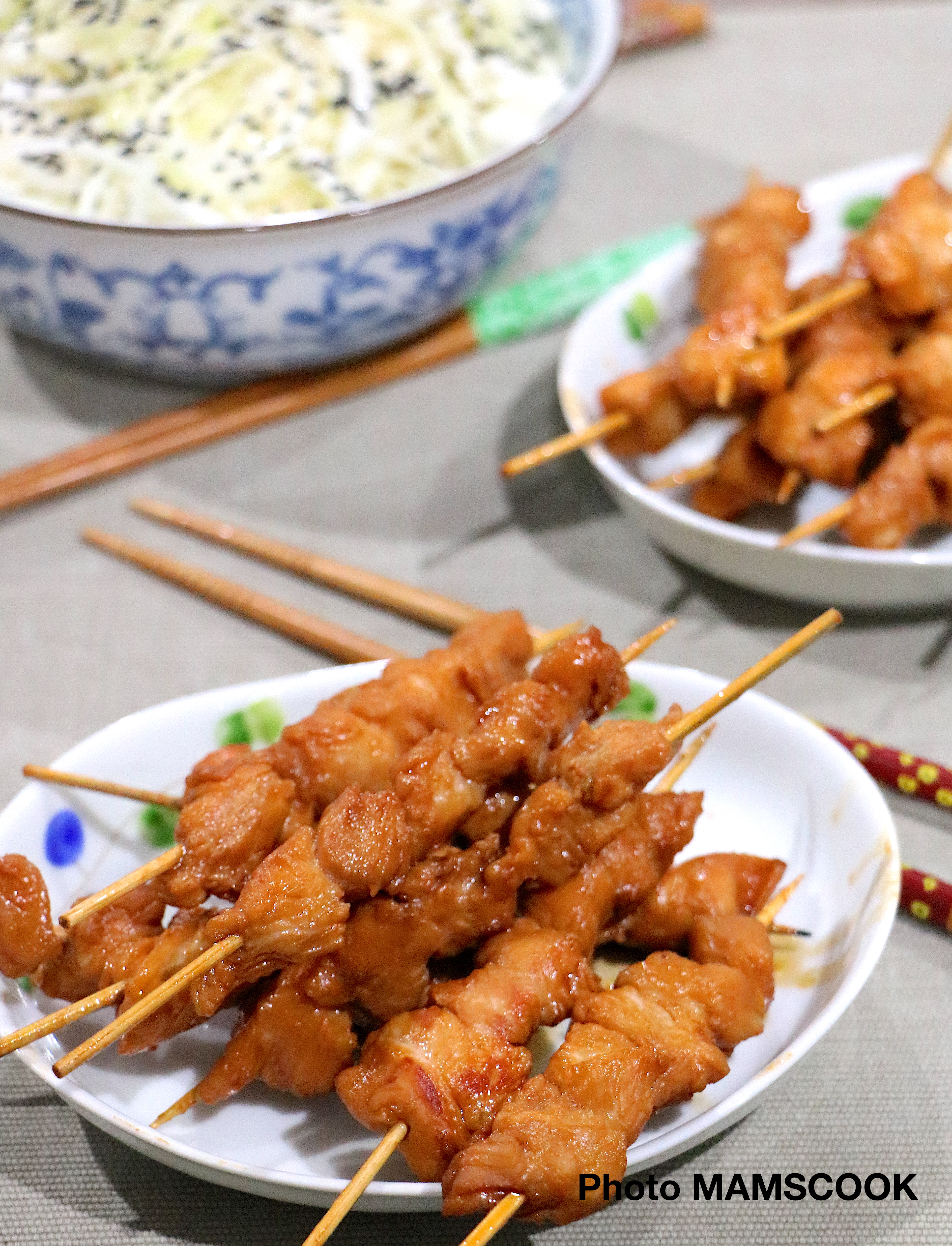 Brochettes de volaille façon Yakitori