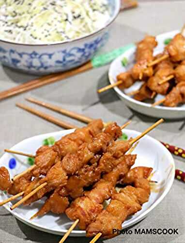 Brochettes de volaille façon Yakitori