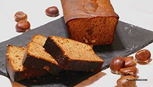 Cake automnal à la farine de châtaigne et aux fruits secs