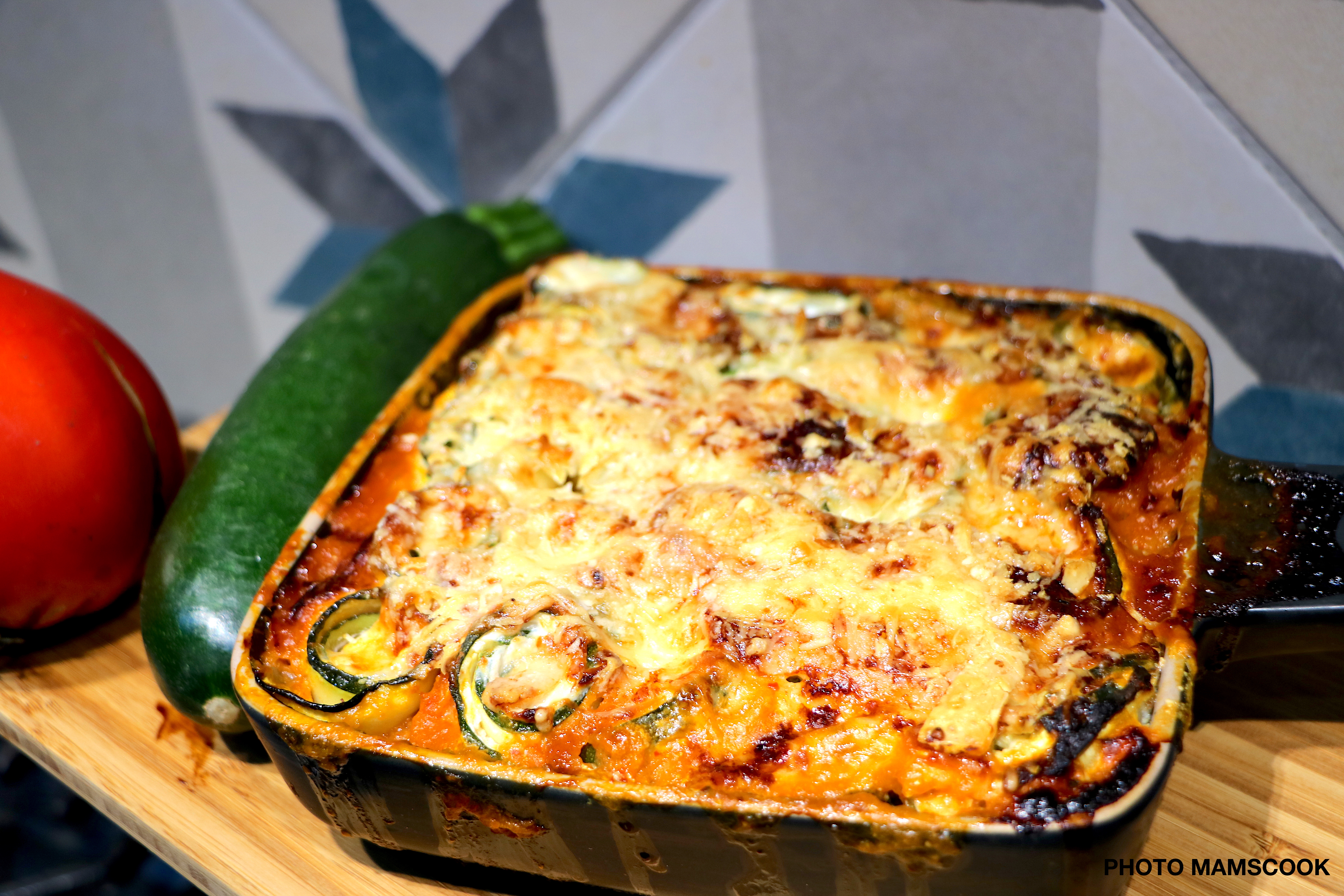 Cannellonis de courgettes à la ricotta et à la tomate