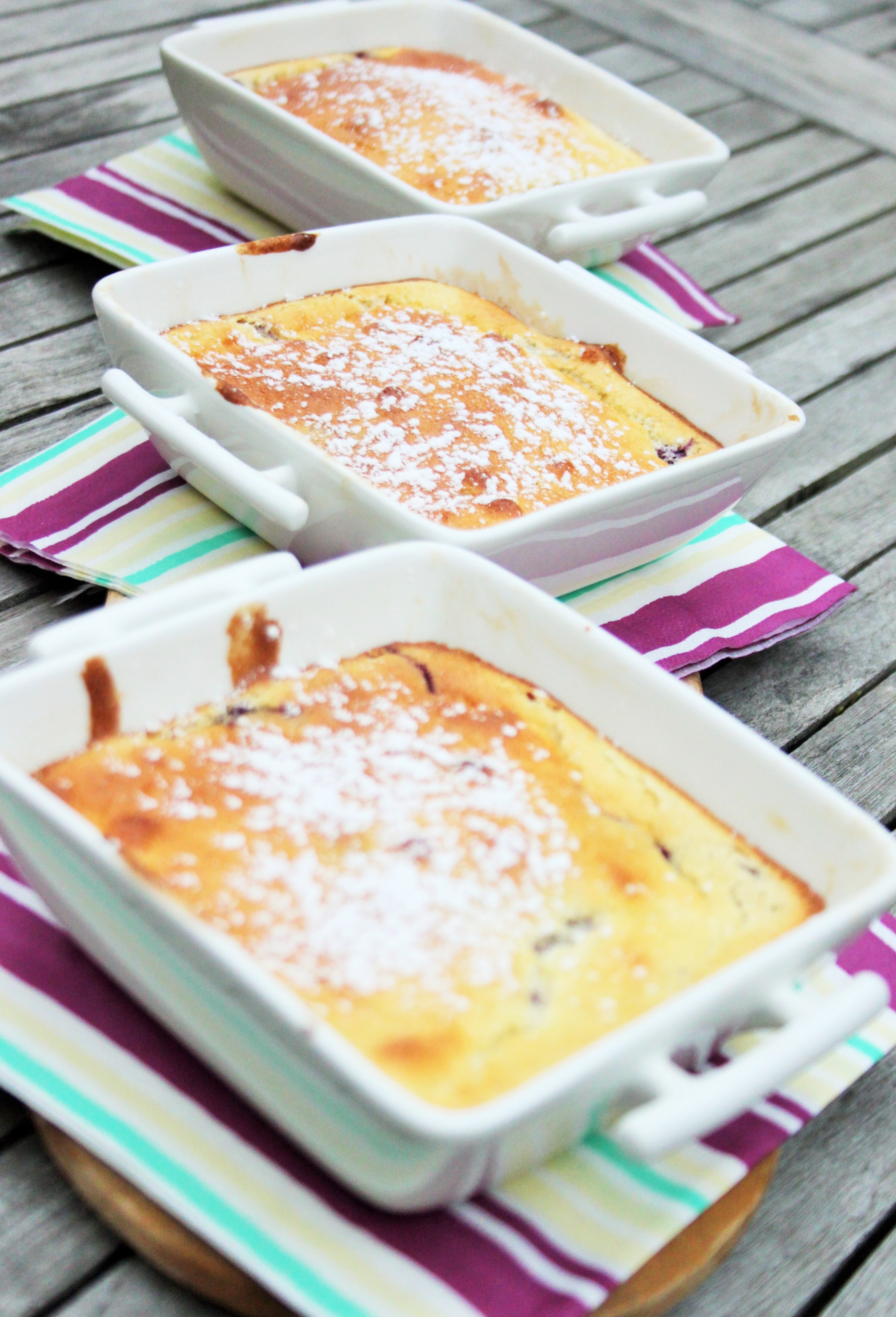 Cassolettes soufflées aux fruits rouges