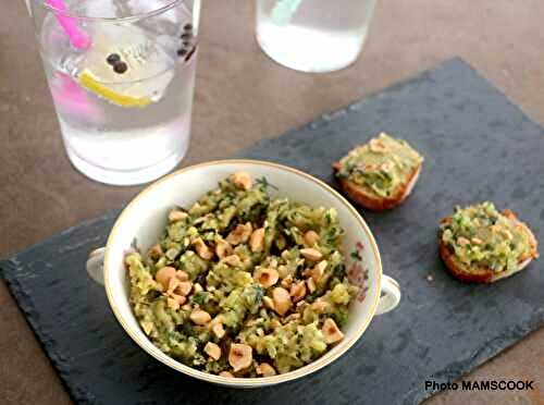 Caviar de courgettes rôties aux noisettes du Piemont