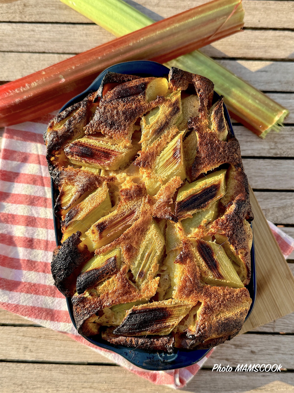 Clafoutis à la rhubarbe