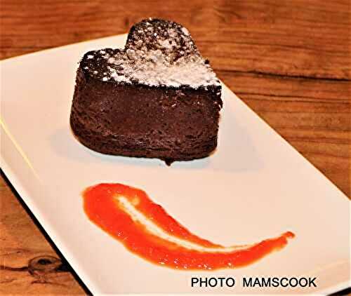 Coeur chocolat, surprise poivron, piment d'Espelette