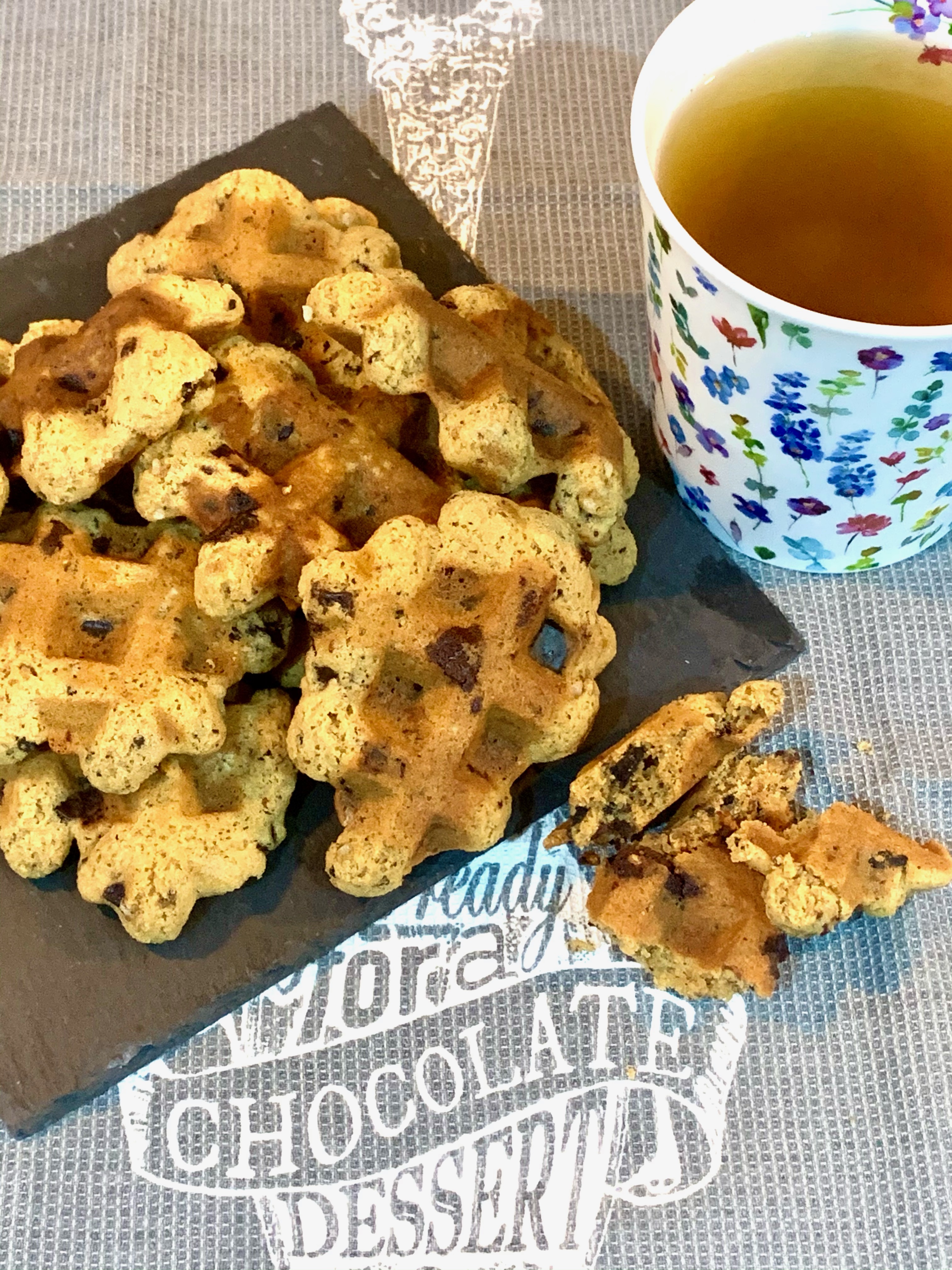 Cookies sans four, au gaufrier autrement appelés "cookigaufres"!