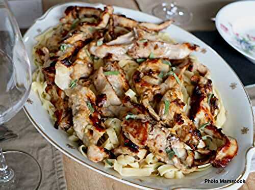 Côtelettes de lapin à la plancha, marinade au citron et à la sauge