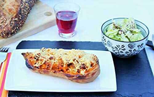 Courge butternut gratinée aux Diots de Savoie