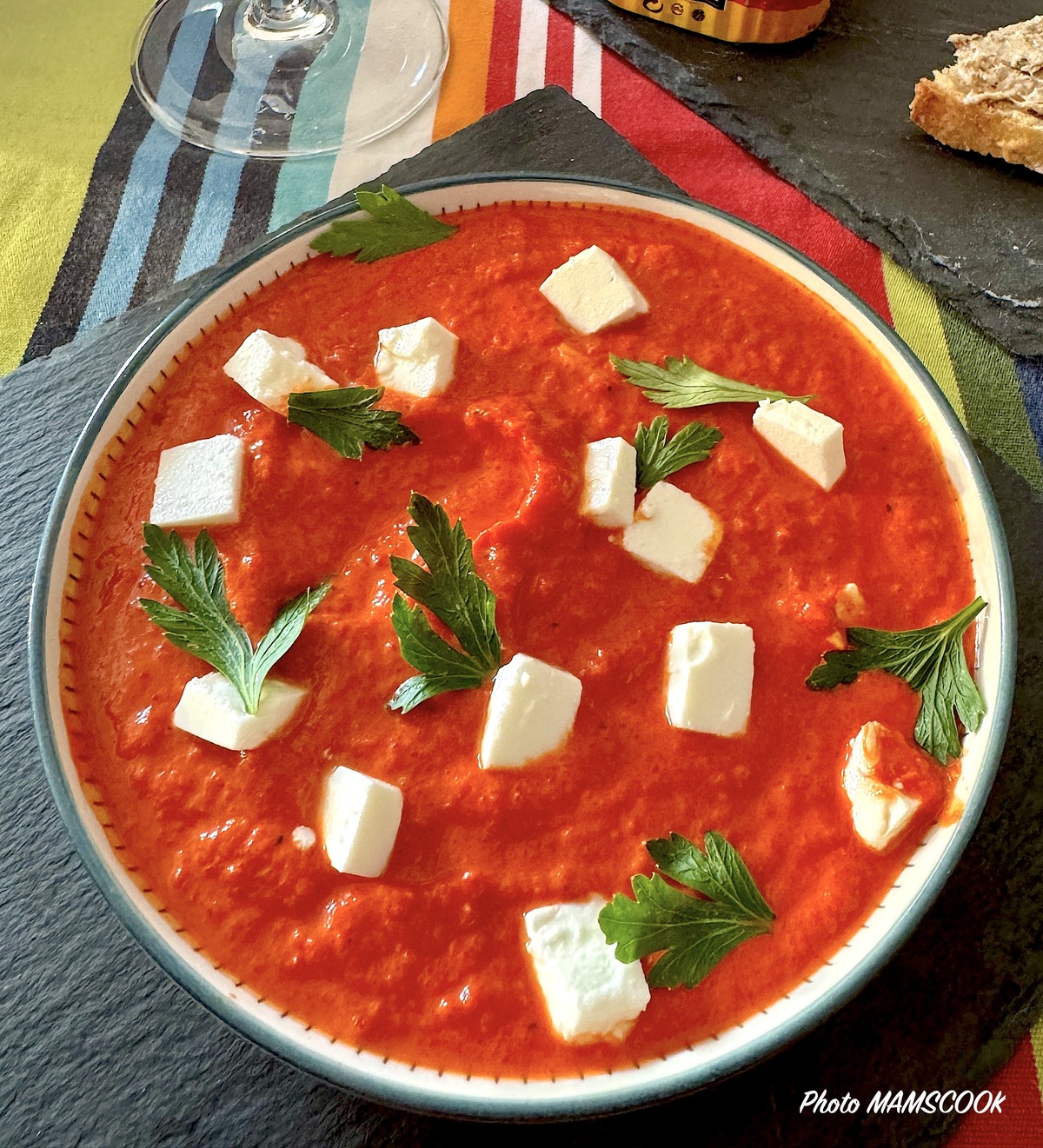 Crème de piquillos à la feta