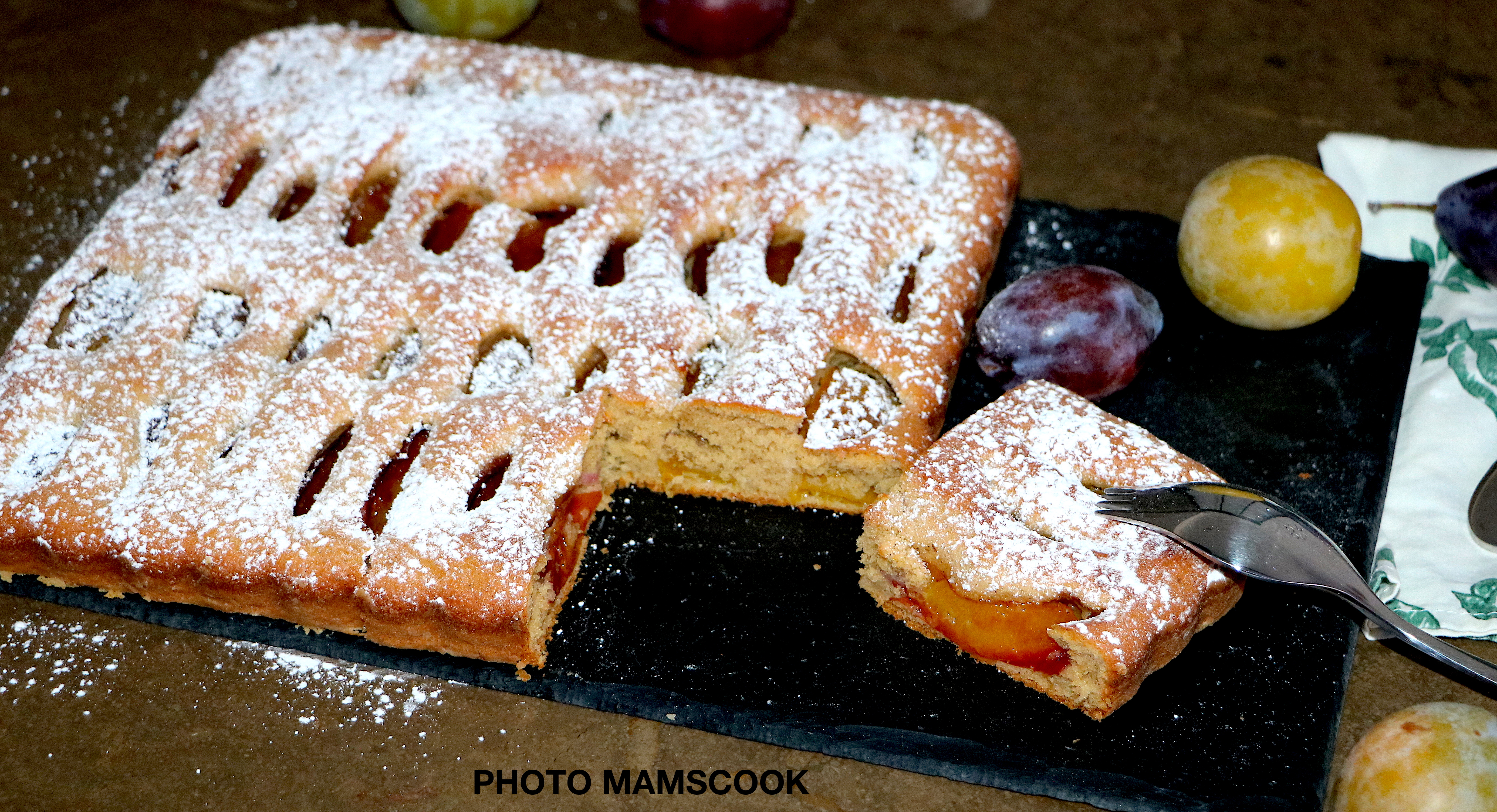 Gâteau aux deux prunes