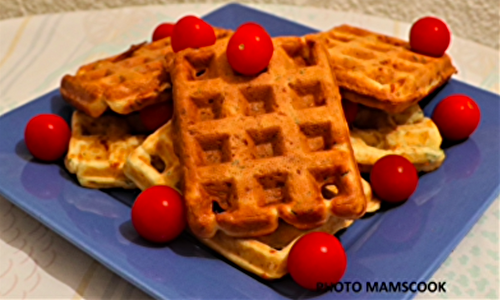Gaufres salées maïs, ciboulette
