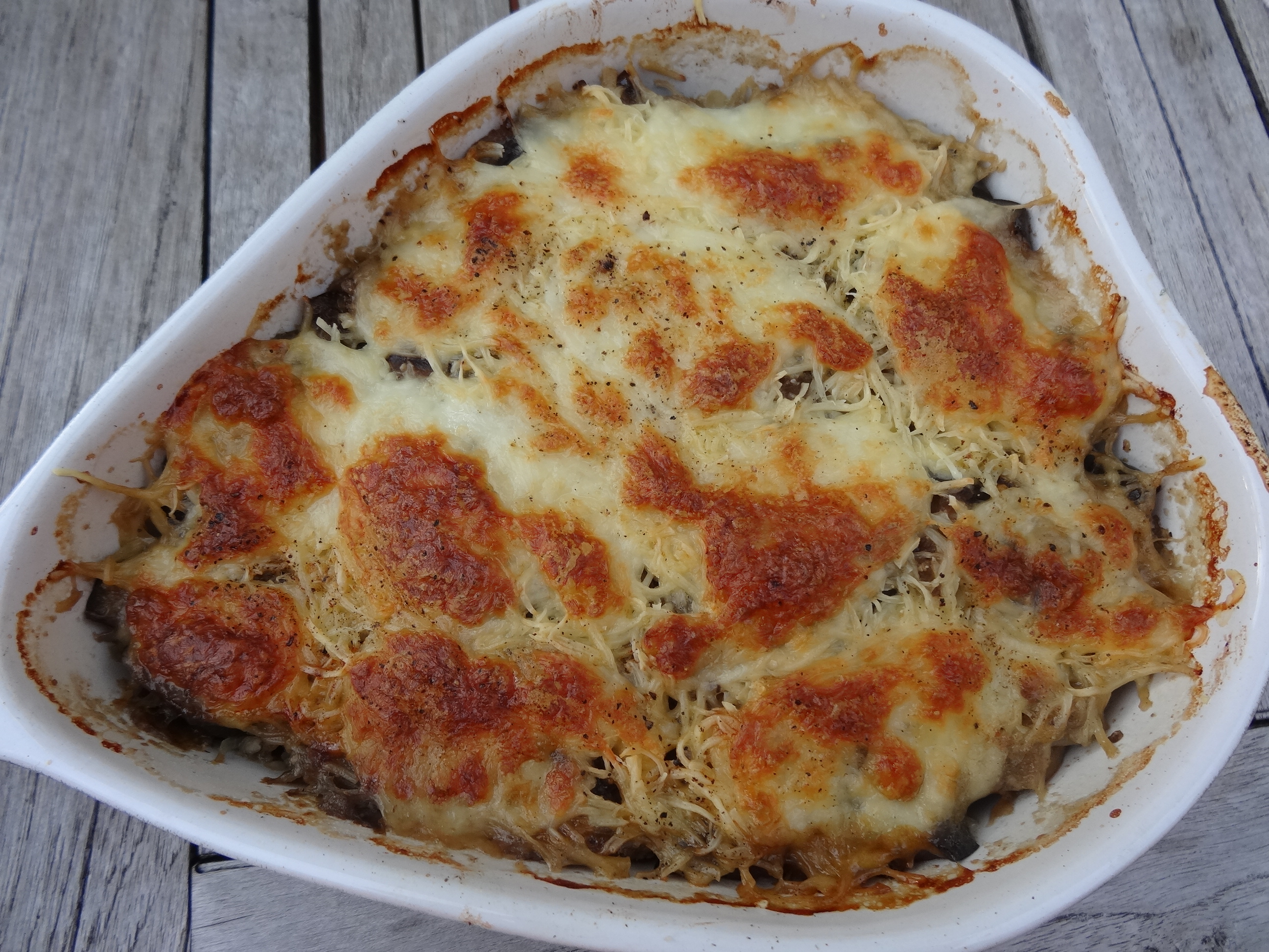 Gratin d'aubergines au cumin