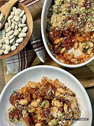 Gratin de haricots au chorizo