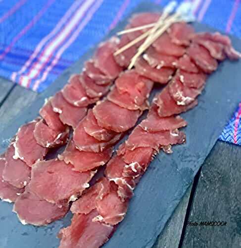 Gravlax de filet mignon à la moutarde et au miel